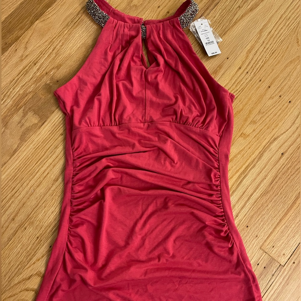 Pink halter top